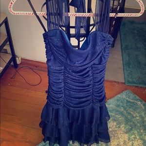 Sparkle blue homecoming dress